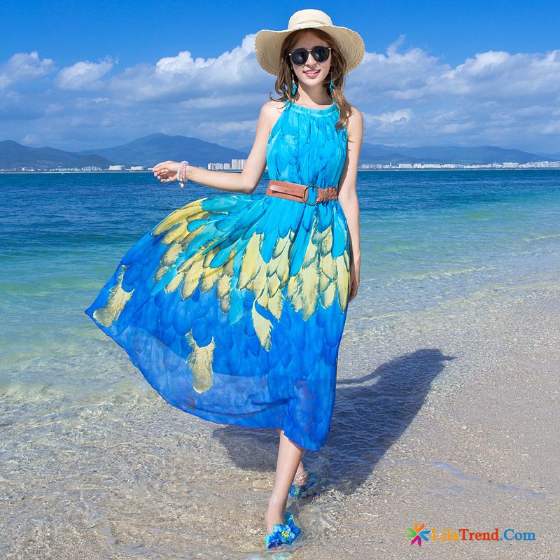 Damen Kleid Sommer Strand Sommer Damen Wesentlich Lange Günstig