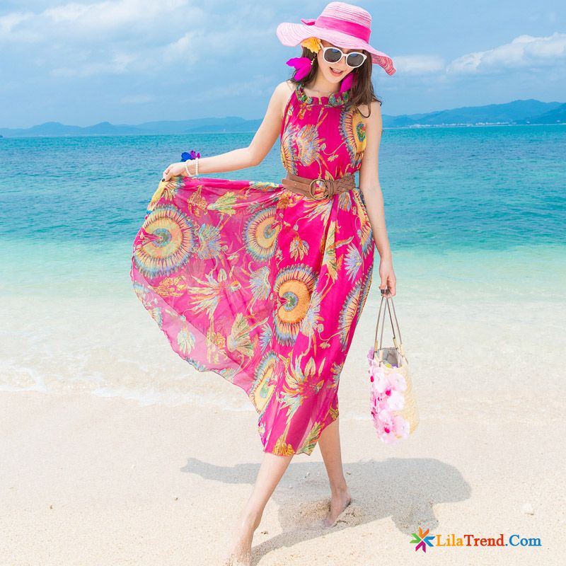 Damen Kleid Sommer Strand Sommer Damen Wesentlich Lange Günstig